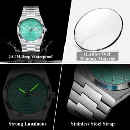 POEDAGAR Fashion Couple Watch Waterproof Stainless Steel Men Wristwatch Luminous Date Week Quartz Watches For Boyfriend+Gift Box