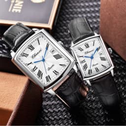 CHENXI 079A Fashion Couple Quartz Watches Casual Retro Clocks Calendar Waterproof Leather Strap Classic Men Women Wristwatch