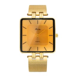 Fashion Couple Watches for Lovers Men Women Classic Simple Square Steel Mesh Strap Waterproof Quartz Wristwatches Drop Shipping