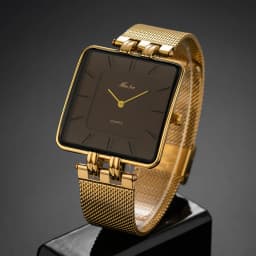 Fashion Couple Watches for Lovers Men Women Classic Simple Square Steel Mesh Strap Waterproof Quartz Wristwatches Drop Shipping