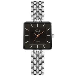 Men Watch Business Simple Square Couple Watches Waterproof Stainless Steel Premium Ultra Thin Women Fashion Quartz Wristwatches