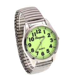 Elastic Elastic Band Quartz Couple Fashion Pair Watch Elderly Large Dial Pointer Digital Surface Men's Watch For Men Women