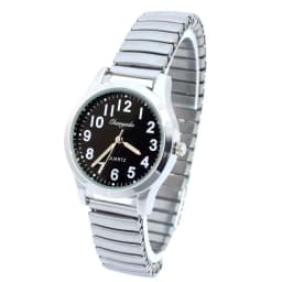 Elastic Elastic Band Quartz Couple Fashion Pair Watch Elderly Large Dial Pointer Digital Surface Men's Watch For Men Women