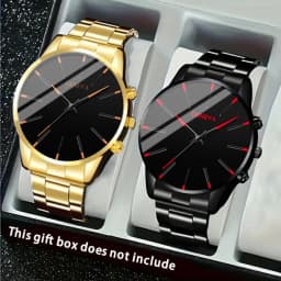 2pcs Luxury Men's Quartz Watch Set, Business & Casual Wear - Ideal Gift for Back To School, Christmas, Birthdays