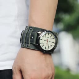 New Men's Watches Retro Clocks Punk Style Genuine Leather Strap Quartz Wristwatch 2024 Fashion Men Gift Lovers Cowhide Watch