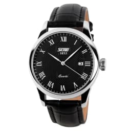 SKMEI 9058 Time Leather Strap Sports Waterproof Wristwatches Date Clock Lovers Quartz Women Men Watch Love Witness Reloj Hombre
