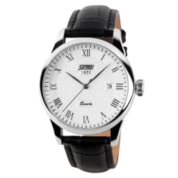 SKMEI 9058 Time Leather Strap Sports Waterproof Wristwatches Date Clock Lovers Quartz Women Men Watch Love Witness Reloj Hombre