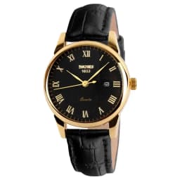 SKMEI 9058 Time Leather Strap Sports Waterproof Wristwatches Date Clock Lovers Quartz Women Men Watch Love Witness Reloj Hombre