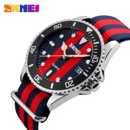 SKMEI 9133 Couple Watches Men and Women Casual Watch Nylon Strap 30M Waterproof Multiple Quartz Wristwatches reloj hombr
