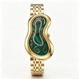 Luxury Quartz Men's Watch Vintage Cash Creative Melting Twisted Watches for Women Irregular Case Leather Y2K Ins Style Watch