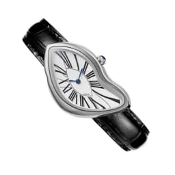 Luxury Quartz Men's Watch Vintage Cash Creative Melting Twisted Watches for Women Irregular Case Leather Y2K Ins Style Watch