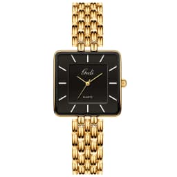 Men Watch Business Simple Square Couple Watches Waterproof Stainless Steel Premium Ultra Thin Women Fashion Quartz Wristwatches
