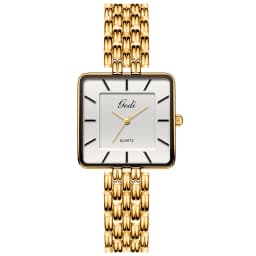 Men Watch Business Simple Square Couple Watches Waterproof Stainless Steel Premium Ultra Thin Women Fashion Quartz Wristwatches
