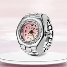 Ring Watch New Hot Selling Creative Alloy Shell Finger Circular Dial Couple Men And Women