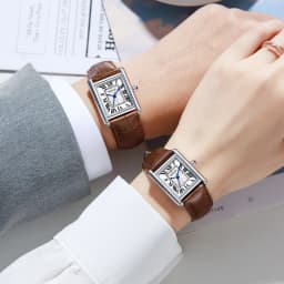 Watches for Women and Men New Fashion Leather Strap Waterproof Quartz Wristwatches Couple's Watches Gifts Drop Shipping reloj