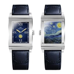 Reverso Style Flip Watch Quartz Wristwatch Vintage Square Genuine Leather Strap Unisex Gift Reverse Flip Watches Gorman 9200