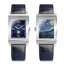 Reverso Style Flip Watch Quartz Wristwatch Vintage Square Genuine Leather Strap Unisex Gift Reverse Flip Watches Gorman 9200