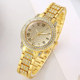 5pcs Luxury Women's Quartz Watch and Jewelry Set Quartz Movement, Elegant Women's Watch for Women, Holiday Gifts for Women