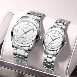CHENXI 021B Couple's Watch Luxury Fashion Alloy Steel Quartz Watch For Ladies Casual Bracelet Waterproof Diamond Watches Gifts