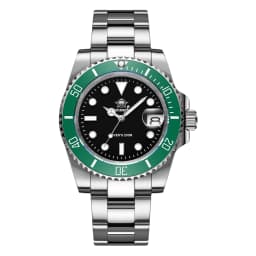 ADDIESDIVE Stainless Steel Watch Men's European and American Business Casual Quartz Watch 200M Waterproof Outdoor Analog Watches