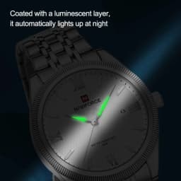 NAVIFORCE Quartz Lover Watches Calendar Display 3ATM Waterproof Stainless Steel Strap Fashion Luxury Wristwatch for Couple Gifts
