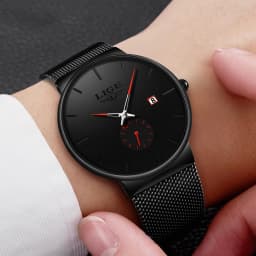 LIGE Quartz Clock Sports Men Watch Top Brand Luxury Famous Dress Fashion Watches Male Unisex Ultra Thin Wrist watch Para Hombre