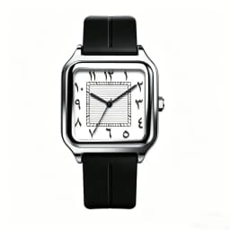 Sabr Arabic Numeral Watch 3ATM Waterproof Alloy Case Men's Quartz Wristwatch Silicone Strap Magnetic Buckle Women Business Watch