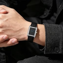 Couple Watch for Men Women Vintage Reloj Mujer Quartz Wristwatch Male Female Ladies Orologio Business Man Rectangle Shaped Clock