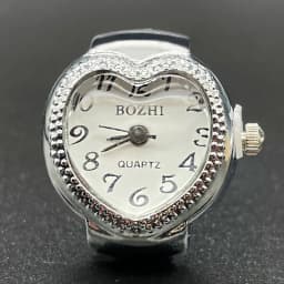 Alloy Shell Love Quartz Arabic Digital Dial Fashion Men's And Women's Ring Watch Compact