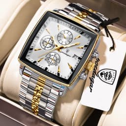 POEDAGAR Fashion Love Wristwatch Chronograph Date Stainless Steel Men Clock For Husband Waterproof Luminous Men's Quartz Watches