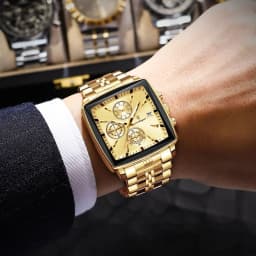 POEDAGAR Fashion Love Wristwatch Chronograph Date Stainless Steel Men Clock For Husband Waterproof Luminous Men's Quartz Watches