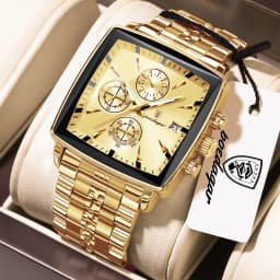 POEDAGAR Fashion Love Wristwatch Chronograph Date Stainless Steel Men Clock For Husband Waterproof Luminous Men's Quartz Watches
