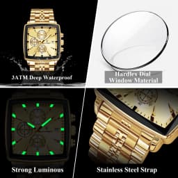POEDAGAR Fashion Love Wristwatch Chronograph Date Stainless Steel Men Clock For Husband Waterproof Luminous Men's Quartz Watches