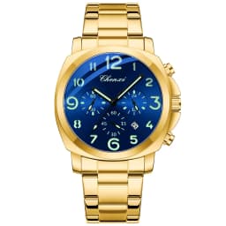 CHENXI Business Luxury Men's Quartz Watch Waterproof Stainless Steel Luminous Display Chronograph Week Date Wristwatch for Men