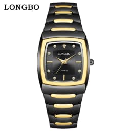 Watches For Couple Watch 2024 Luxury Square Gold Quartz Clock Stainless Steel Waterproof Lady Man's Wristwatch Business Watch