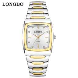 Watches For Couple Watch 2024 Luxury Square Gold Quartz Clock Stainless Steel Waterproof Lady Man's Wristwatch Business Watch