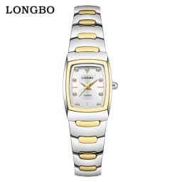 Watches For Couple Watch 2024 Luxury Square Gold Quartz Clock Stainless Steel Waterproof Lady Man's Wristwatch Business Watch