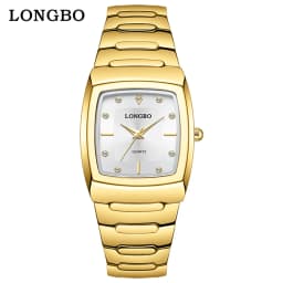 Watches For Couple Watch 2024 Luxury Square Gold Quartz Clock Stainless Steel Waterproof Lady Man's Wristwatch Business Watch