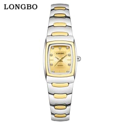 Watches For Couple Watch 2024 Luxury Square Gold Quartz Clock Stainless Steel Waterproof Lady Man's Wristwatch Business Watch