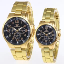 2pcs Couple's Classic Simple Quartz Watches