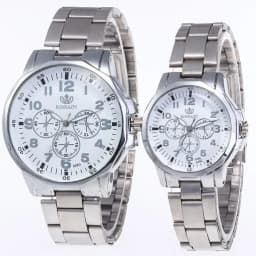 2pcs Couple's Classic Simple Quartz Watches