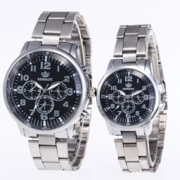 2pcs Couple's Classic Simple Quartz Watches