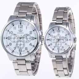 2pcs Couple's Classic Simple Quartz Watches