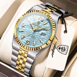 POEDAGAR Casual Top Men Clock Waterproof Luminous Date Luxury Man Watch Stainless Steel Quartz Fashion Men's Watches Couple Gift