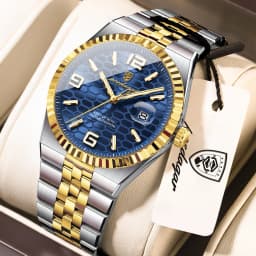 POEDAGAR Casual Top Men Clock Waterproof Luminous Date Luxury Man Watch Stainless Steel Quartz Fashion Men's Watches Couple Gift