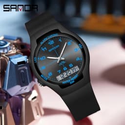 SANDA Fashion Outdoor Sports Women's Watch Men's LED Digital Shockproof Watch Military Waterproof Date Electronic Watch