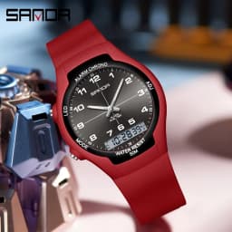 SANDA Fashion Outdoor Sports Women's Watch Men's LED Digital Shockproof Watch Military Waterproof Date Electronic Watch