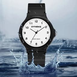 Synoke Couple watches Student Minimalist Fashion Quartz Watch Boys and Girls Waterproof Sports Watch Large Digital Display