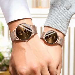 CHENXI Luxury Waterproof Men Women Quartz Watch Fashion Casual Stainless Steel Mesh Belt Couple Premium Wristwatch for Gift