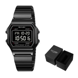 SKMEI 2465 Fashion Men Digital Watches Waterproof Male Luxury 2Time Wristwatch EL Backlight Alarm Clock Casual Office Week Date